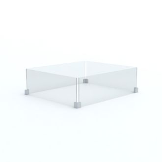 Glasgehäuse Libre Feuertisch