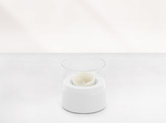 Runde Kerzengartenlampe niedrig