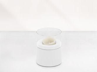 Ronde kaars tuinlamp hoog