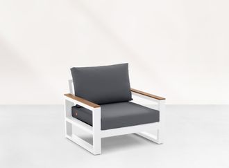Soho loungestoel robuust teak