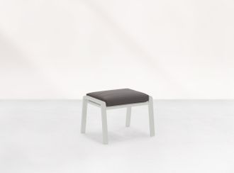 Montana voetenbank relaxstoel wit AW carbon
