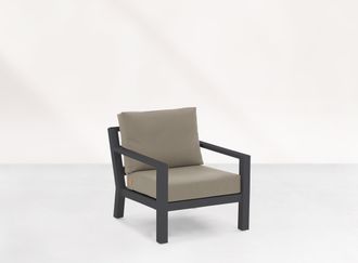 Timber loungestoel