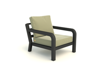 Timber loungestoel